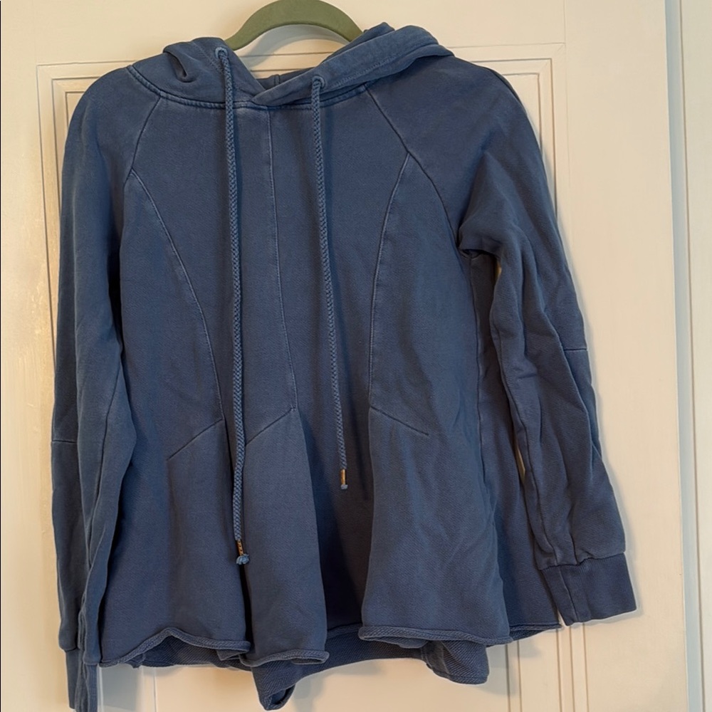 Blue Hooded Sweatshirt
